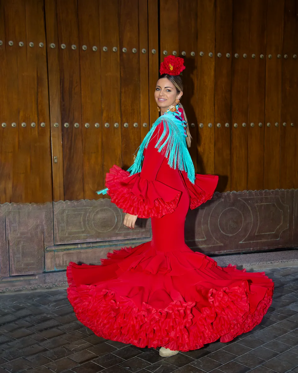Viva La Feria Amapola robe flamenco à volants