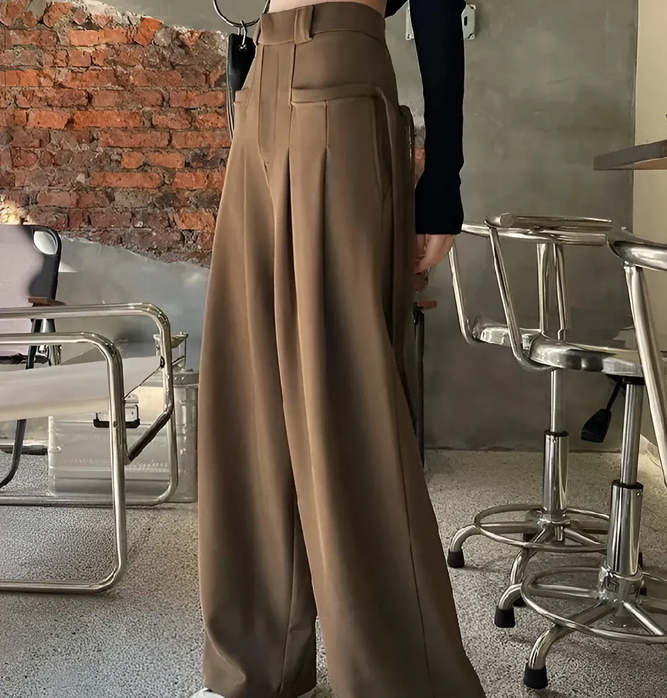 Japon style pantalon japonais femme coupe ample