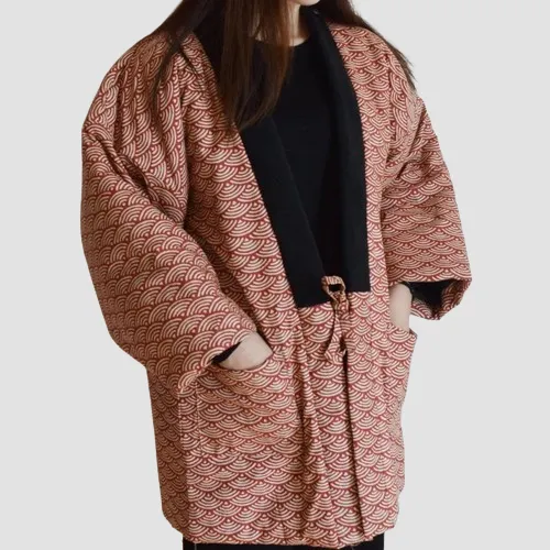 Japon style veste kimono matelassée femme