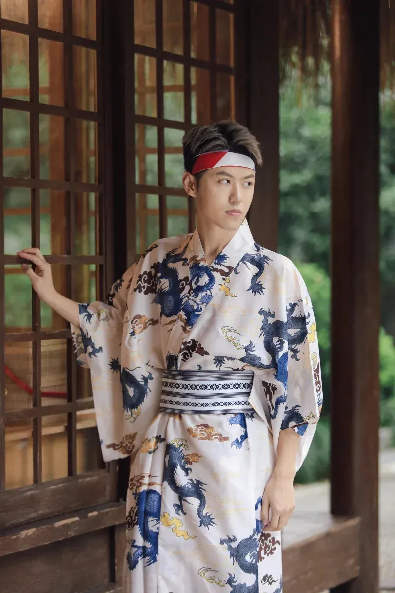 Japon style Dragon kimono homme motif dragon