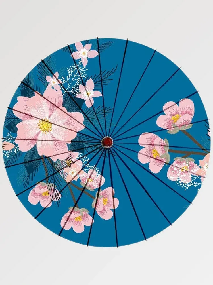 Japon Style Furawazu Ombrelle Japonaise Manche Bambou