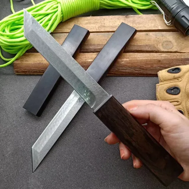 Japon style couteau de chasse artisanal outdoor