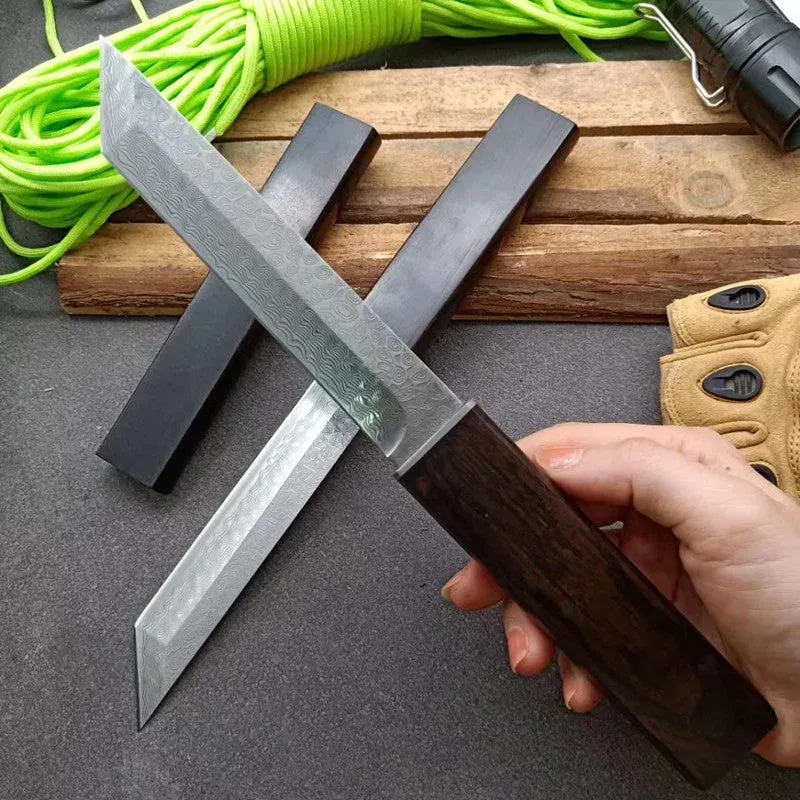 Japon style couteau de chasse artisanal outdoor