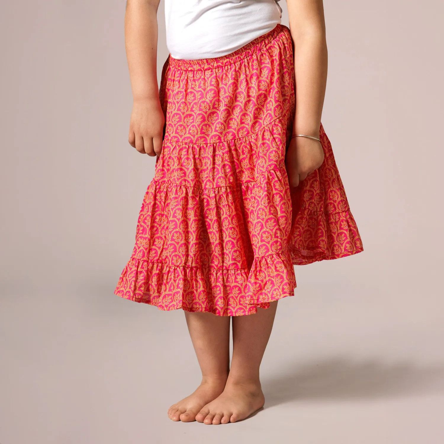 Mistral Arles jupe voile coton enfant à volants