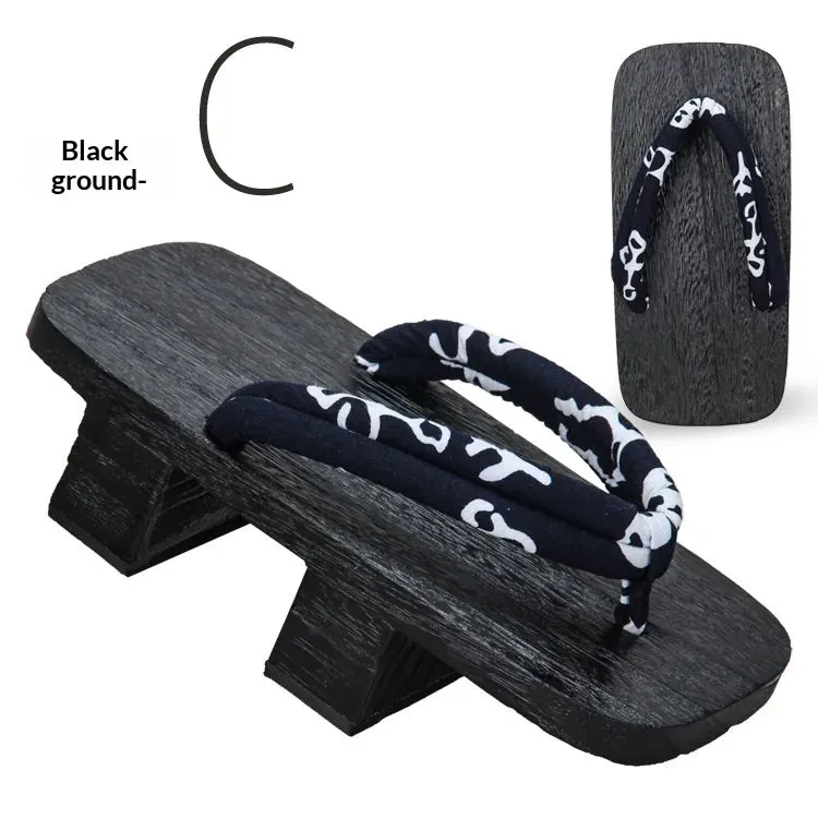 Esprit du Japon Geta japonaise en bois pour homme