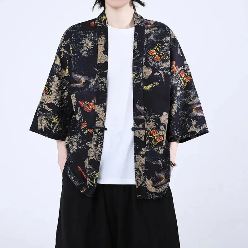 Esprit du Japon veste kimono homme haori motifs