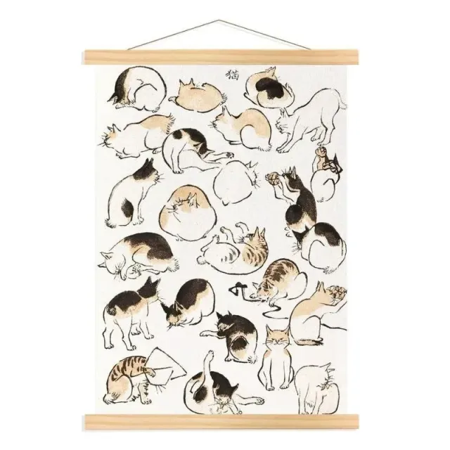 Japon style Tableau Estampe Chats Japonais tableau