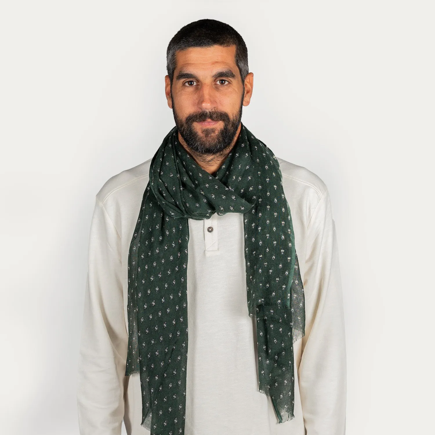 Mistral foulard Porquerolles Mosca laine