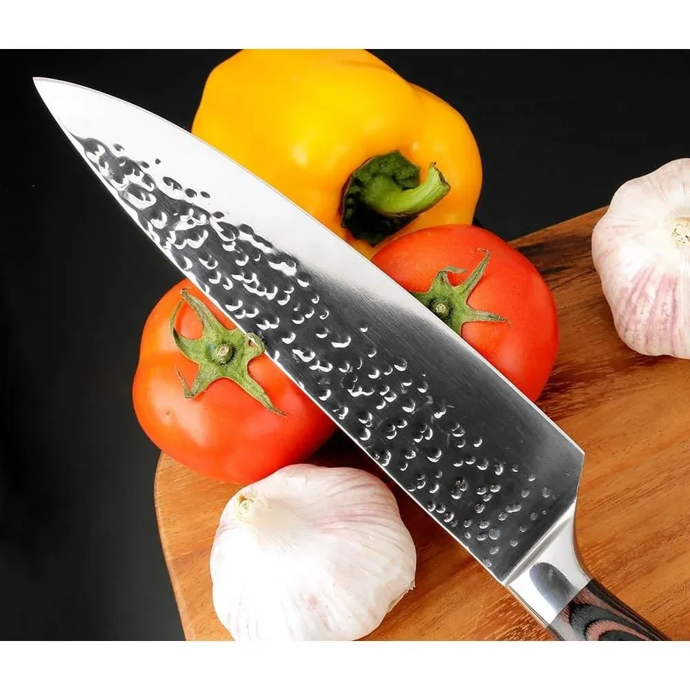 Japon Style Kanmuri Set Couteaux Japonais Inox Bois