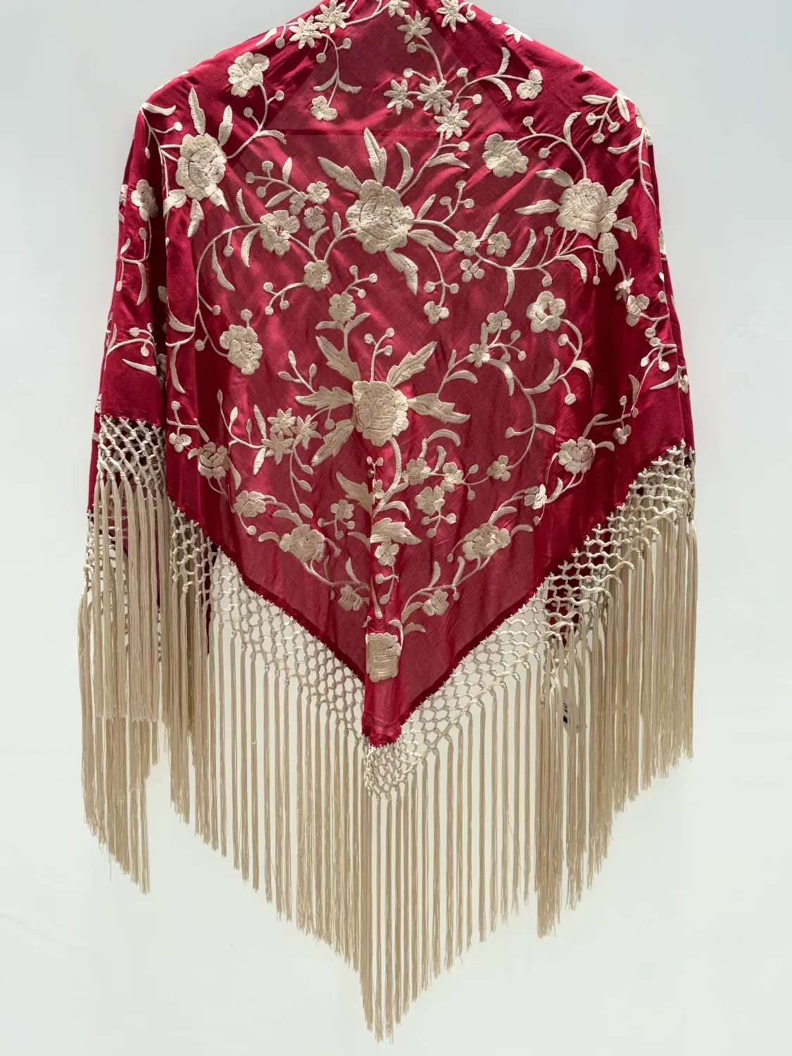 Viva la Feria mantoncillo châle flamenca plumeti flecos soie