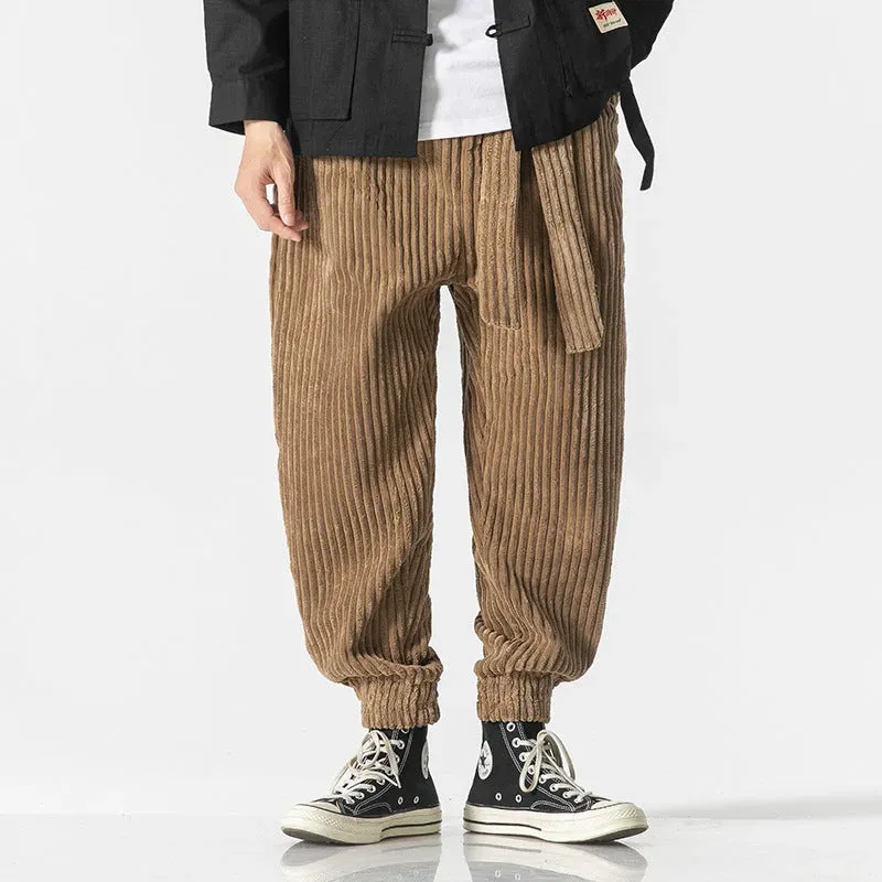 Japon style Keisuke pantalon velours côtelé