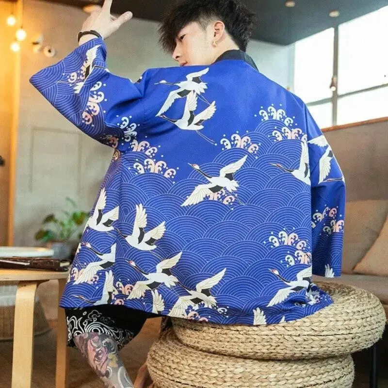 Japon style Japonais Kimono Homme ‘édition Kaïto’ kimono homme
