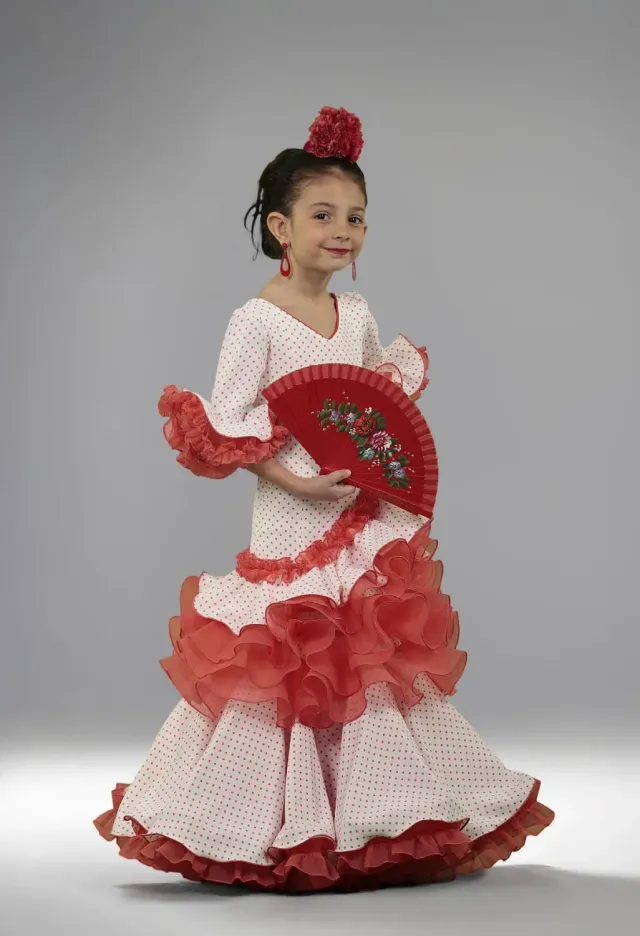 VIVA LA FERIA Lunares Modelo Luz robe flamenca enfant
