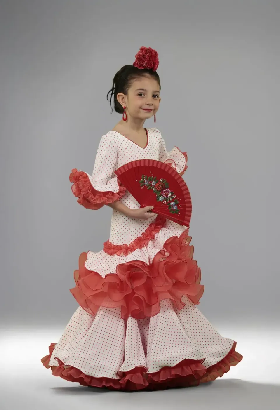 VIVA LA FERIA Lunares Modelo Luz robe flamenca enfant