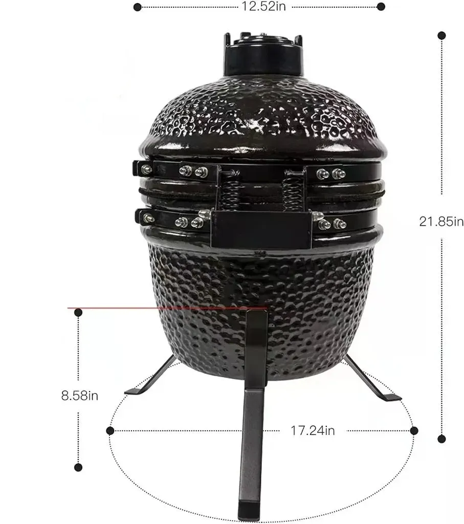 Japon style Yuko Kamado Grill barbecue céramique 13 pouces
