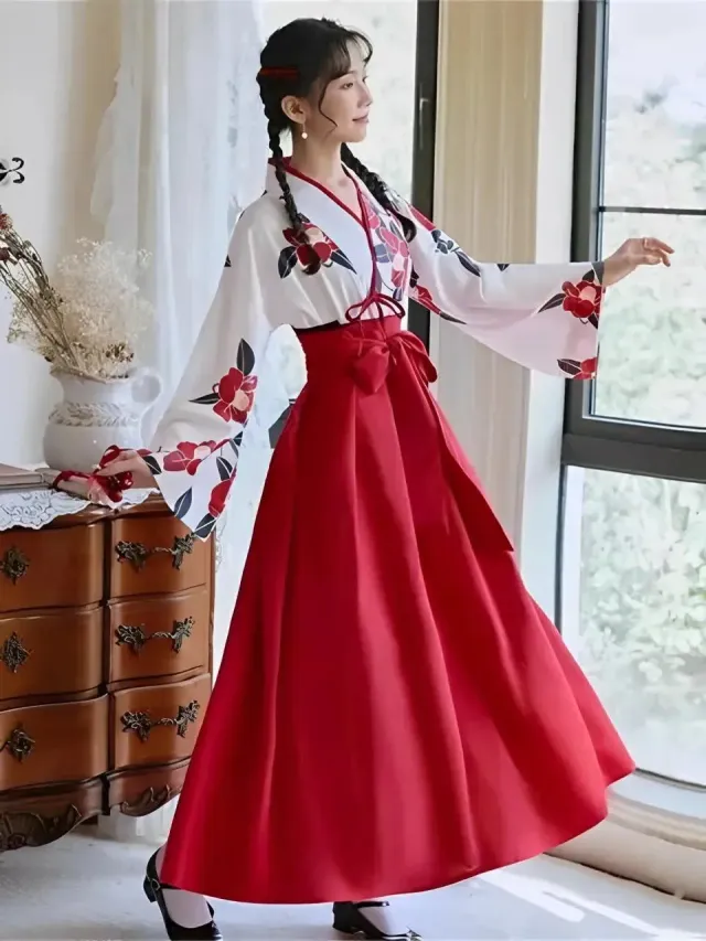 Japon style etsuko robe japonaise fille cérémonie