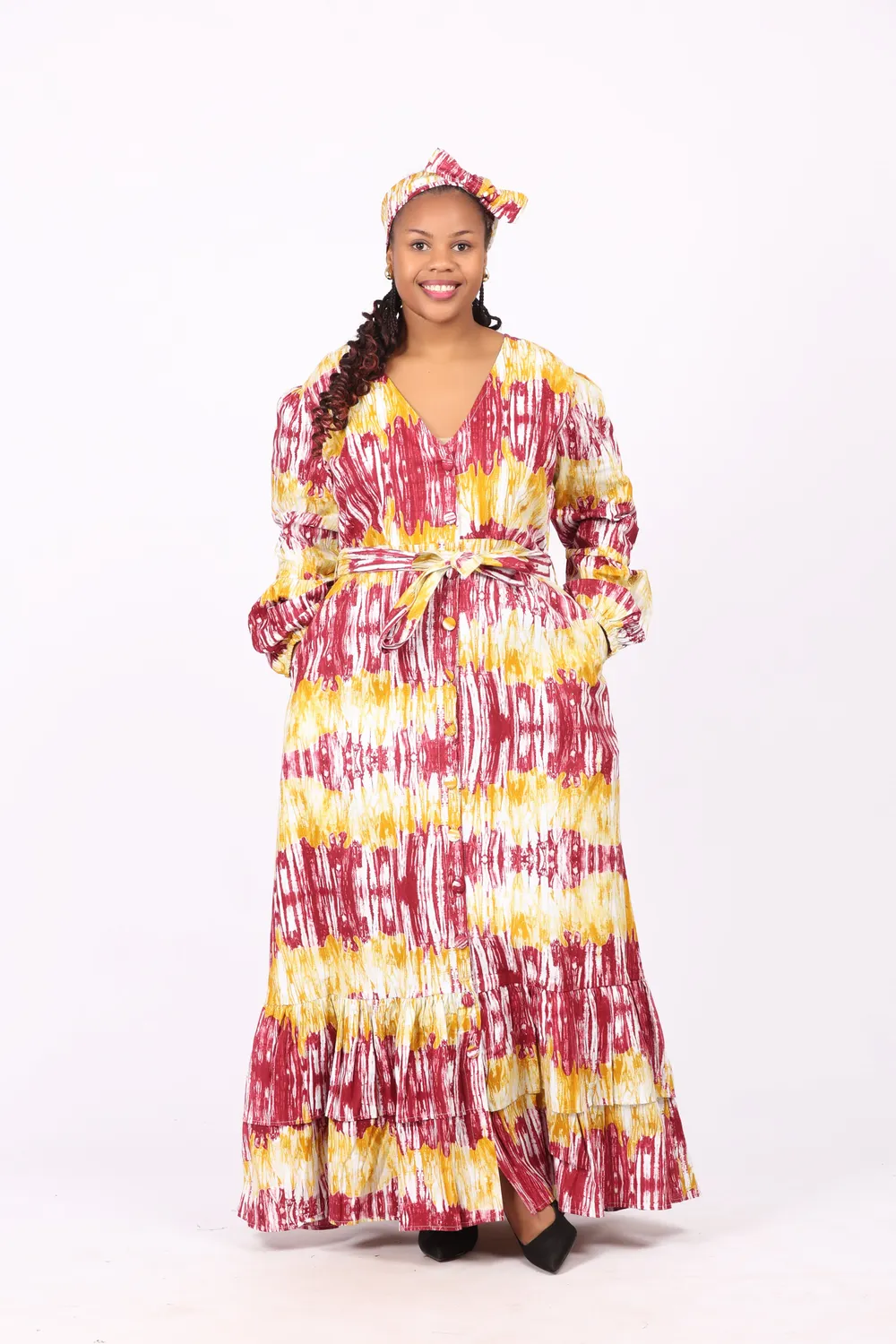 KAVAZI Long Button Down Dress robe longue femme