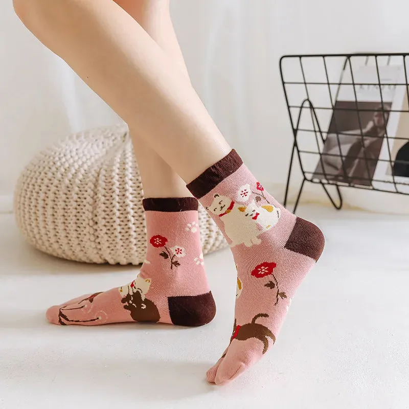 Esprit du Japon Chaussettes Tabi Japonaises Coton
