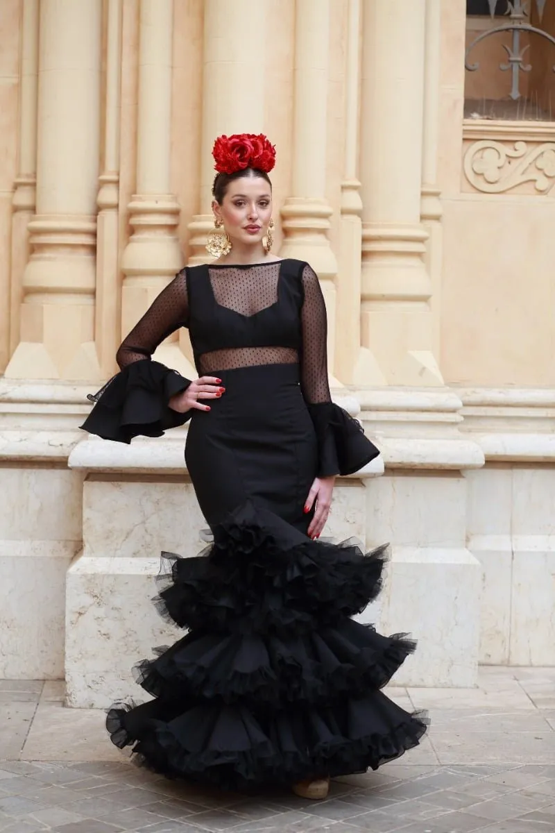Viva La Feria Joya robe sévillane plumeti