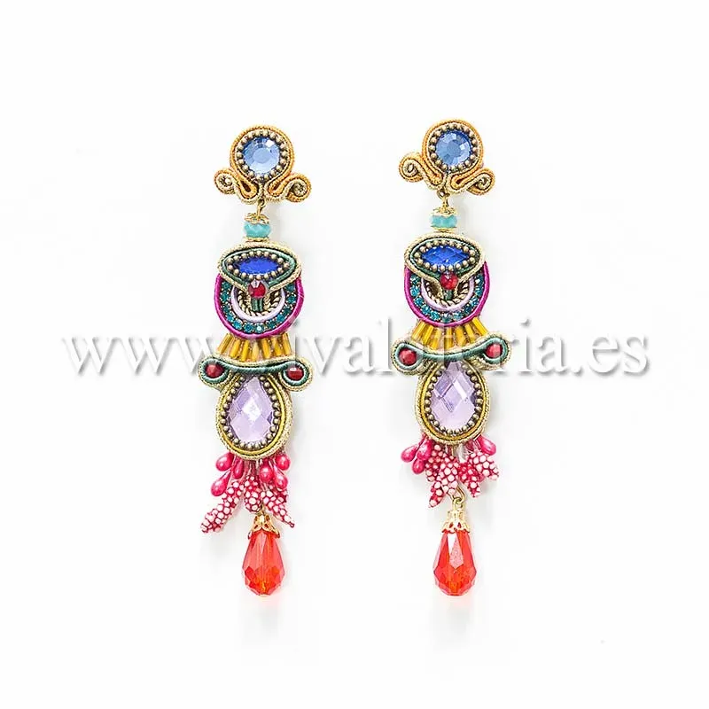 Candela de Reina Nerea boucles d'oreilles flamenco en larme