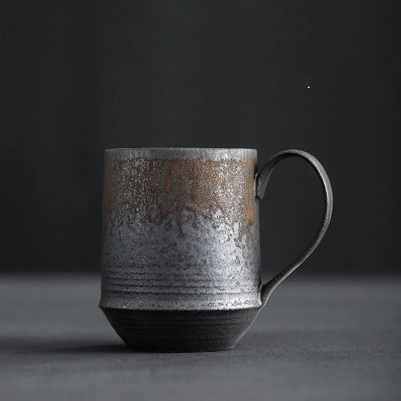 Esprit du Japon mug en grès effet rouille fait main