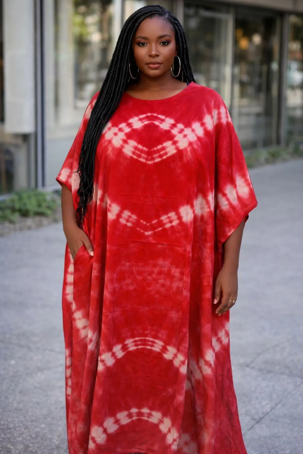 KAVAZI Tie Dye Kaftan kaftan femme en coton