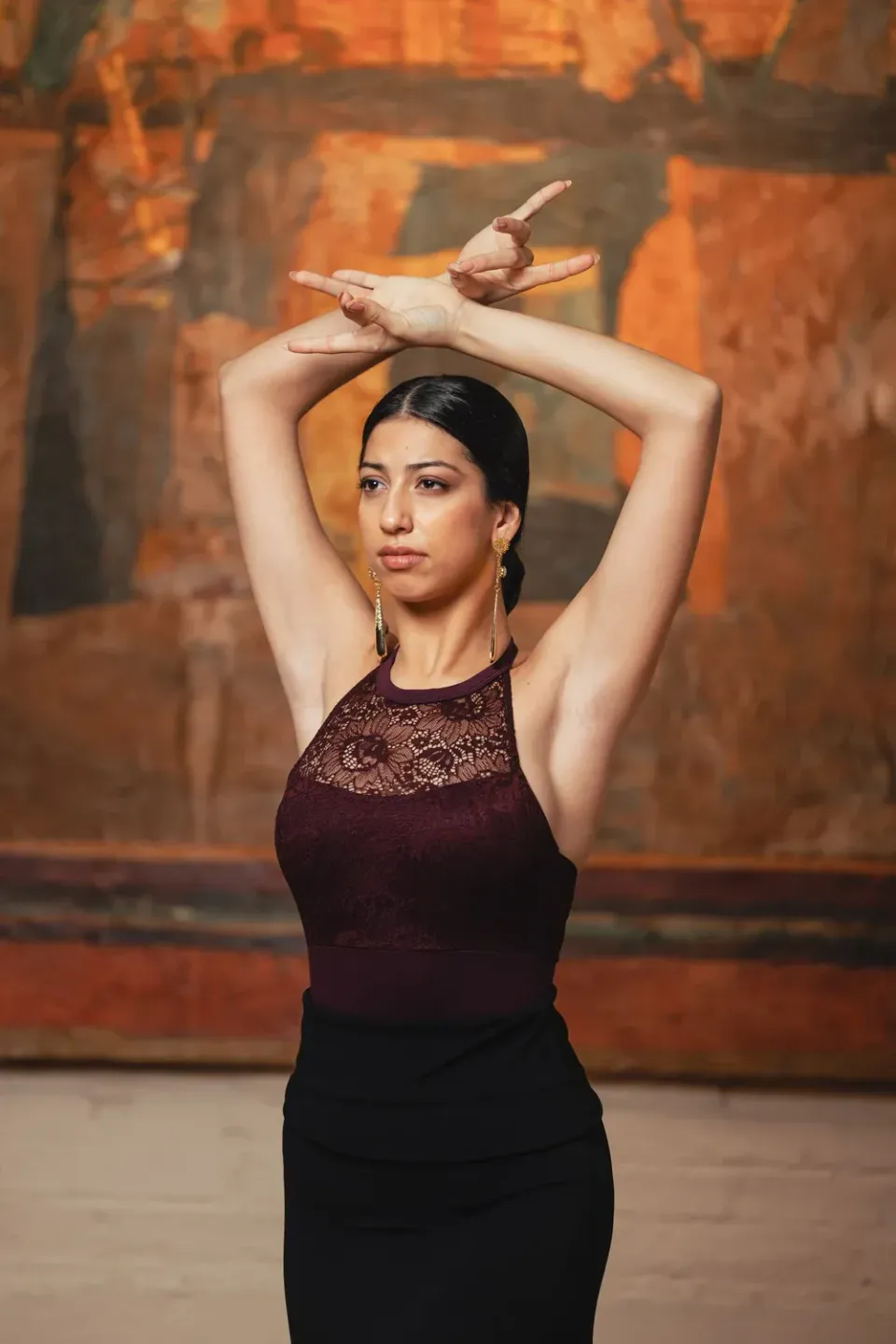 Viva La Feria Tarifa justaucorps flamenco halter microfibre