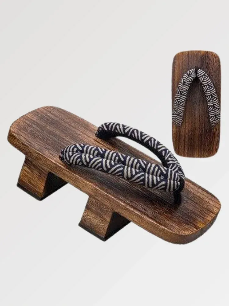 Japon style Seigaiha geta japonaise bois