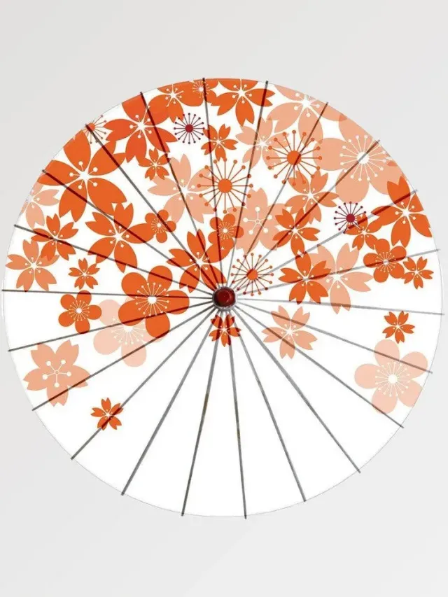 Japon style papier Washi parapluie japonais motif floral