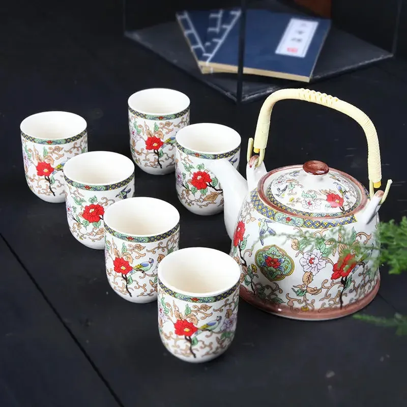 Japon style ensemble théière et tasse japonaise cérémonie