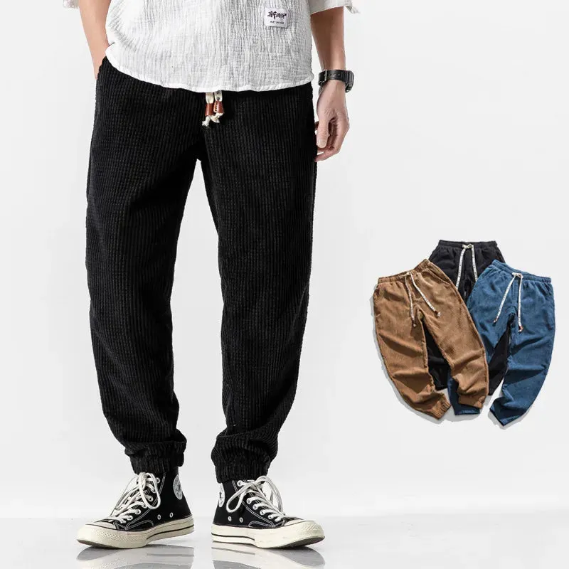 Esprit du Japon pantalon japonais homme velours coupe ample
