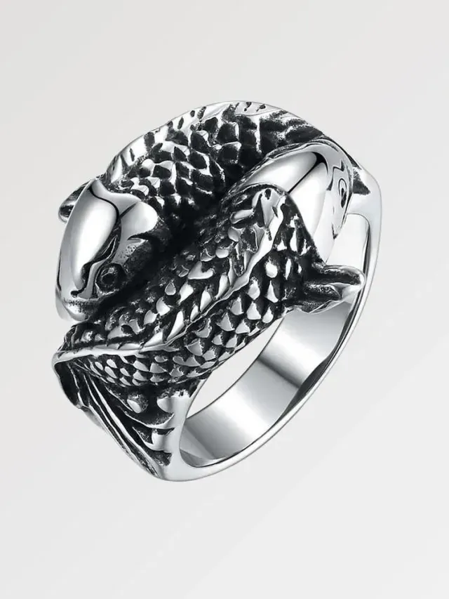 Japon style Koganei bague carpe japonaise