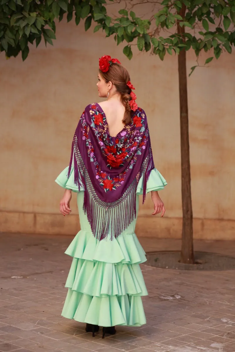 Viva La Feria Malaga robe flamenco unie