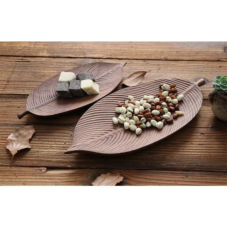 Japon style Okawa assiette bois noyer fait main