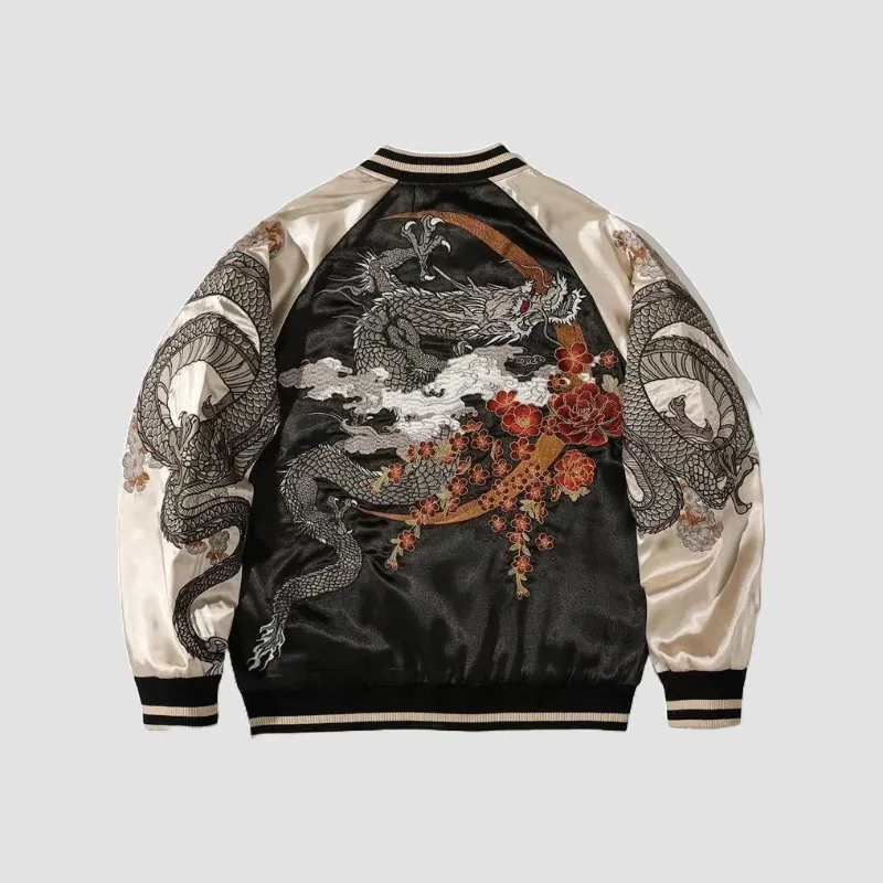 Japon style Sukajan veste homme brodée