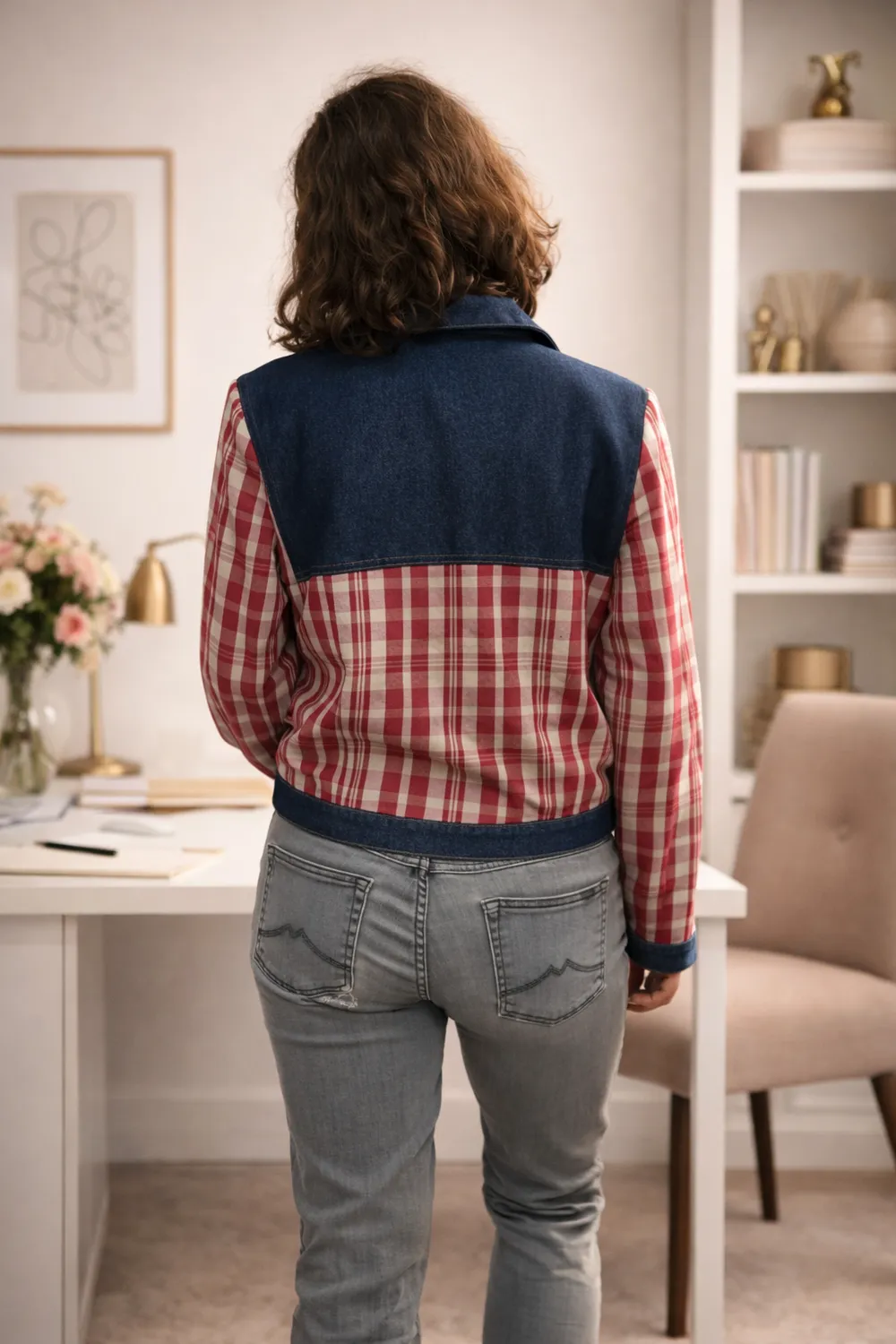 Geht's In Friskele blouson kelsch rose jean