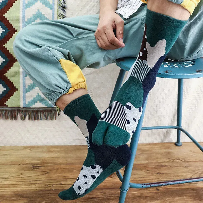 Japon style tabi chaussettes homme motifs