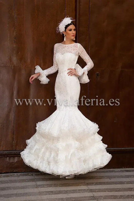 Viva La Feria Guadalupe robe mariée flamenca dentelle