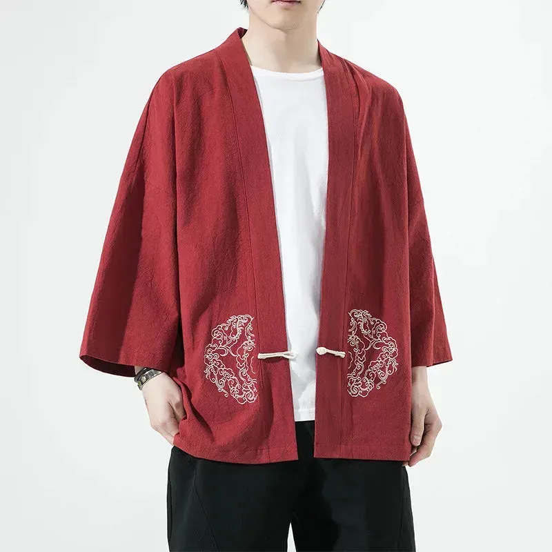 Japon style veste kimono homme ample