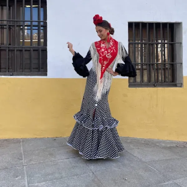 VIVA LA FERIA Falda Rociera modèle Cádiz