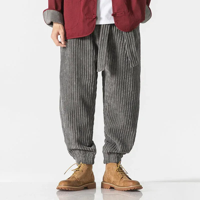 Japon style Keisuke pantalon velours côtelé