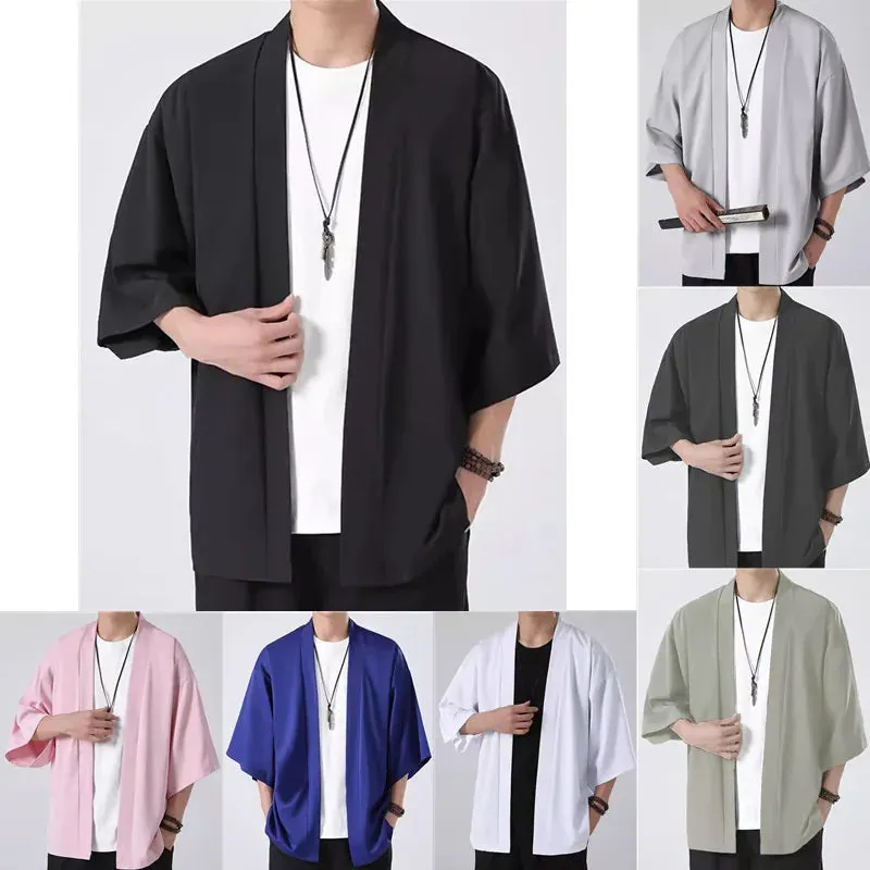 Esprit du Japon veste kimono homme haori coupe ample