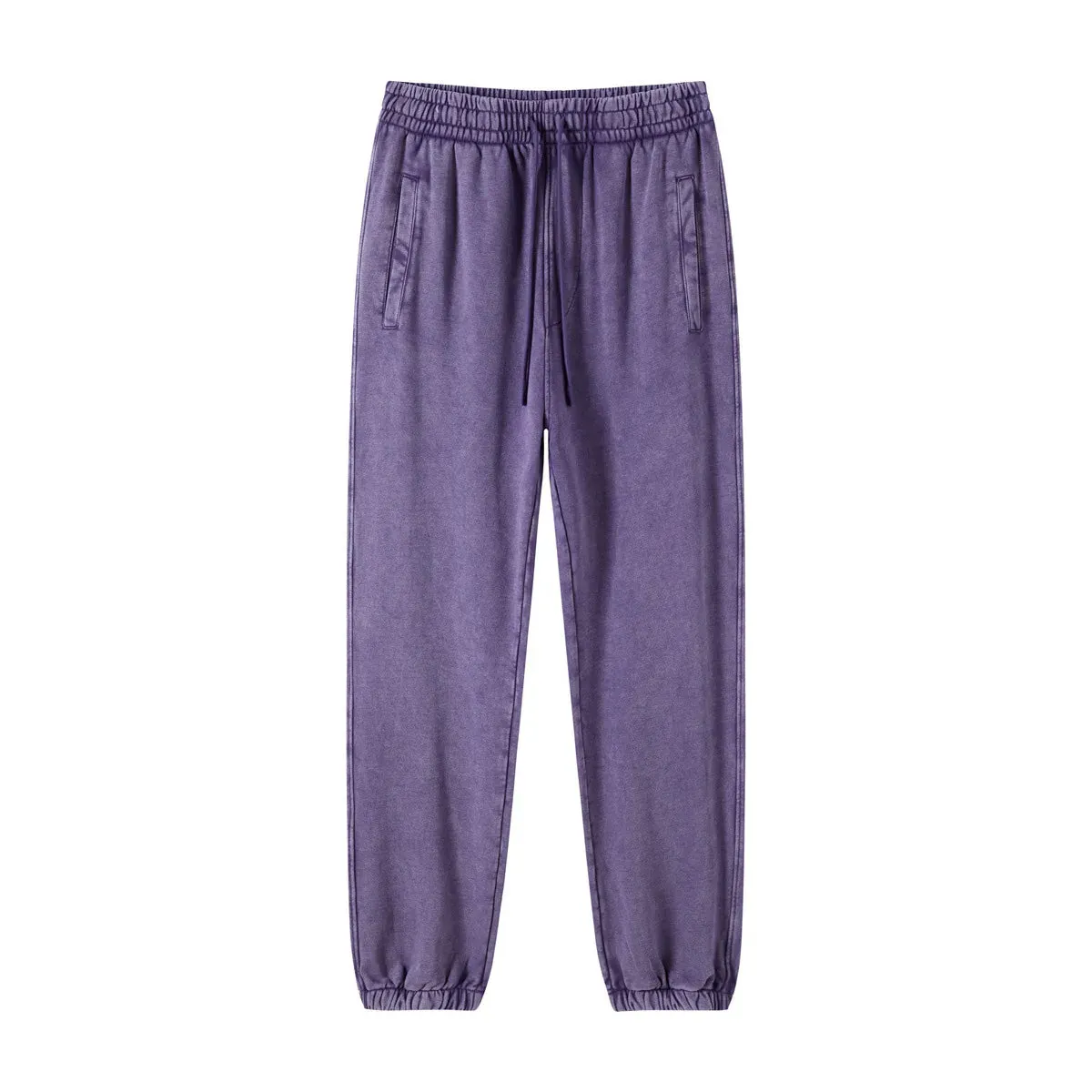Esprit du Japon Pantalon Délavé Ample Rétro Coton