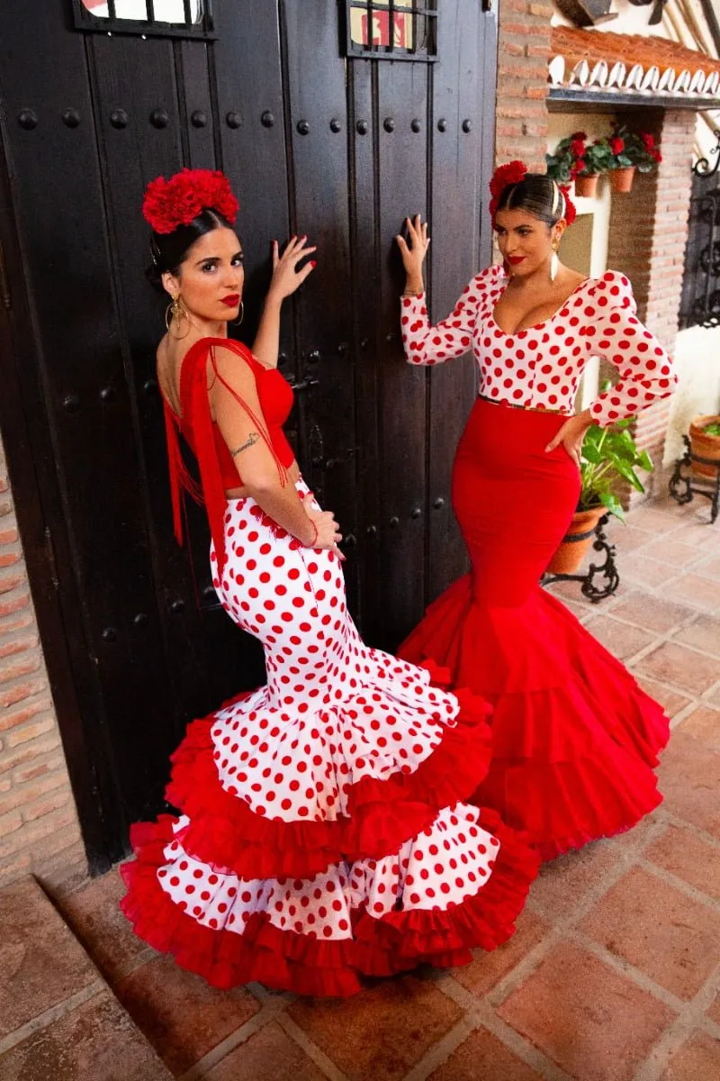 Viva la Feria Fernanda robe flamenca pois trois volants