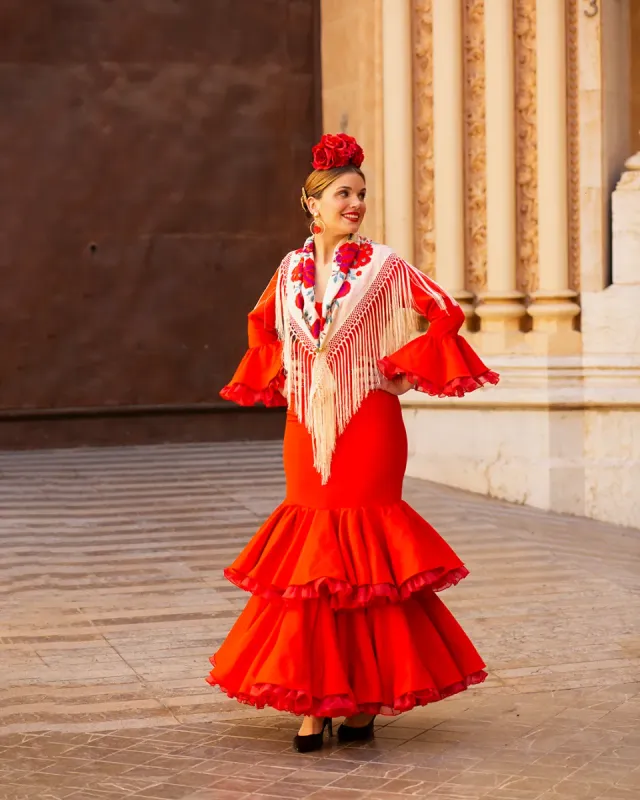 Viva la Feria Alexandra robe flamenca volants doubles