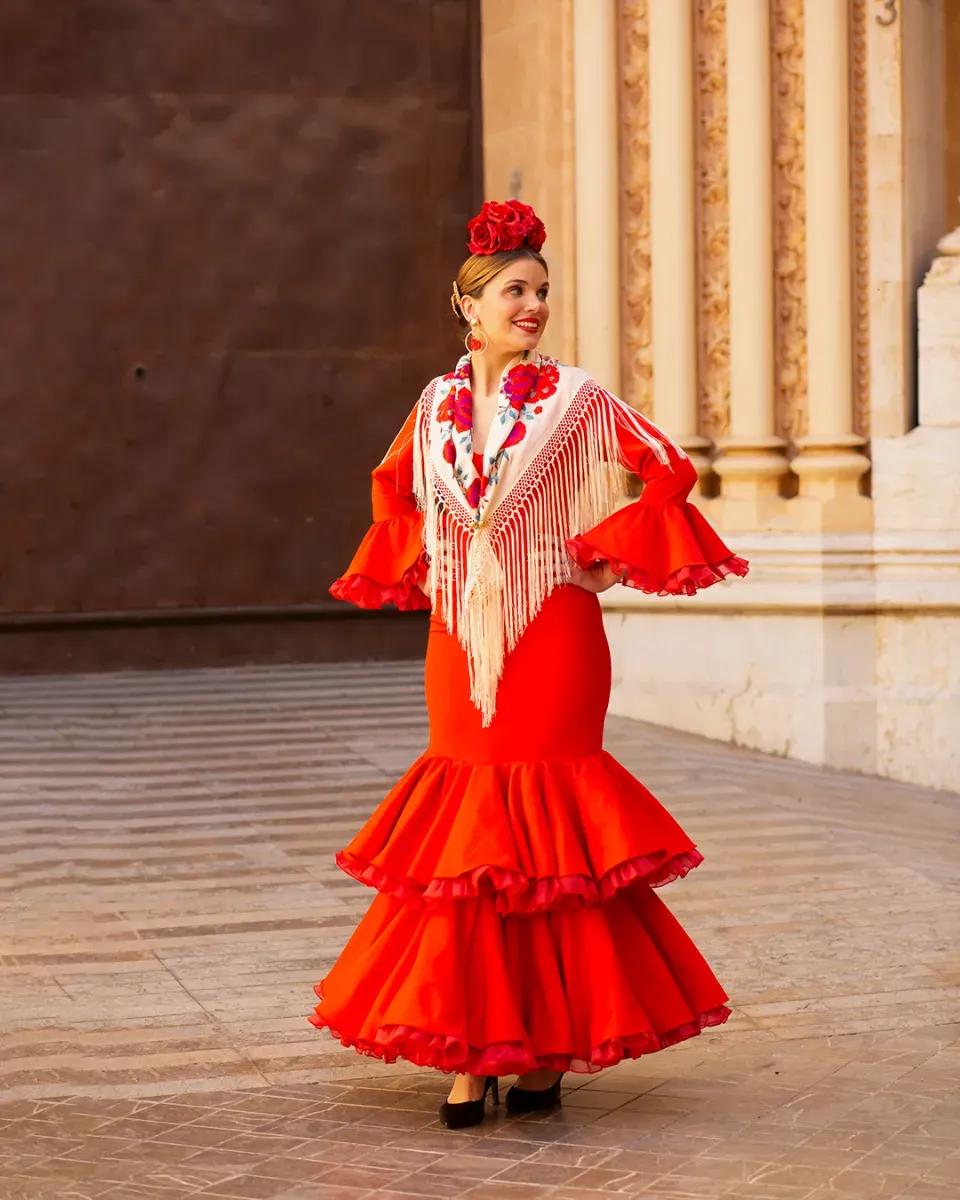 Viva la Feria Alexandra robe flamenca volants doubles