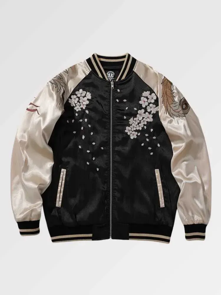Japon style Sukajan Okojima X Watanabe blouson brodé