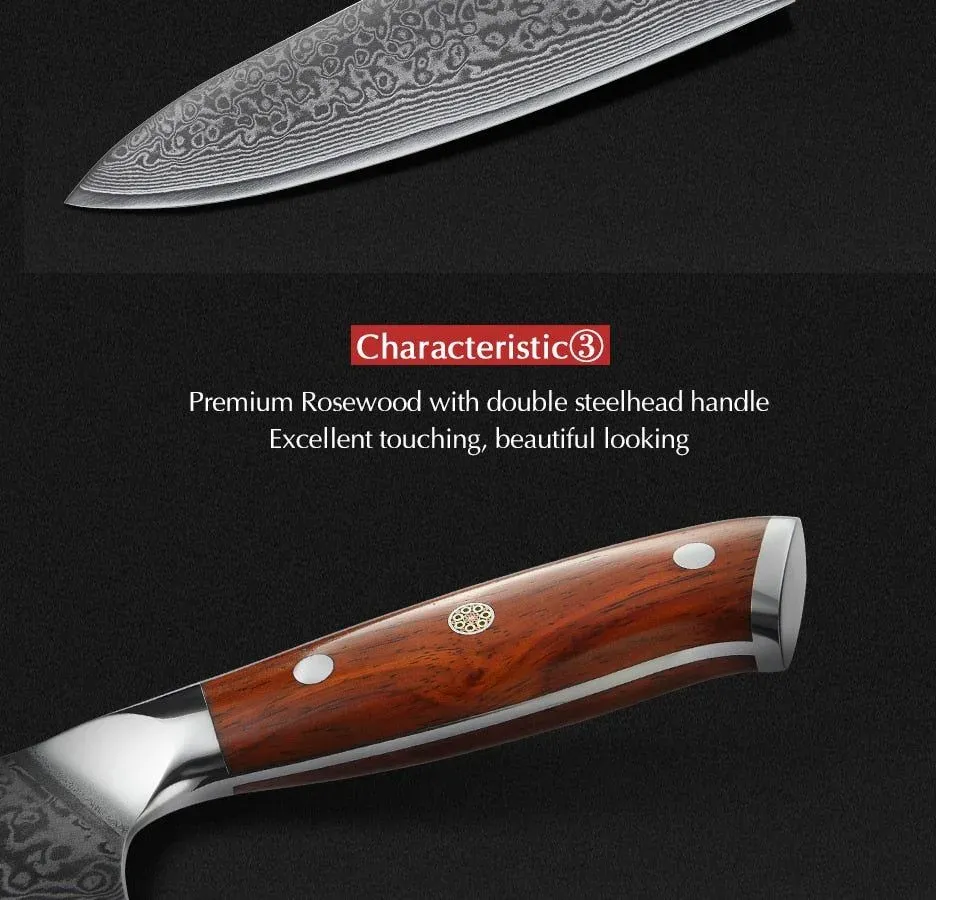 Japon style Gyuto Kitchen Knife Komainu 3 Shapes couteau de cuisine