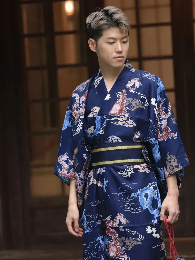 Japon style Dragon kimono homme motif dragon