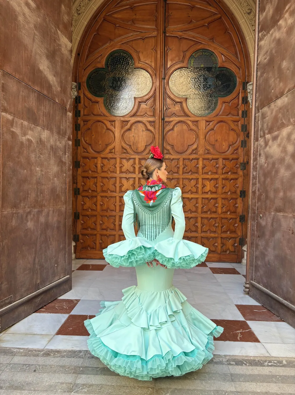 Viva La Feria Gardenia robe flamenca